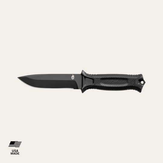 Survivalmesser Strongarm Glattschliff - Black