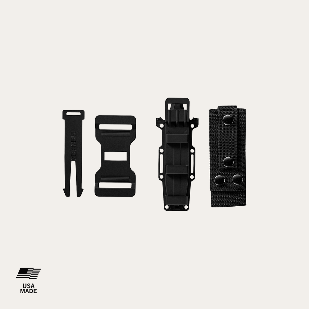 Survivalmesser Strongarm Glattschliff - Black