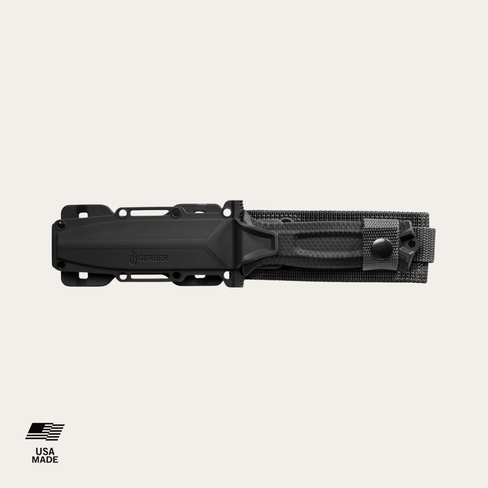 Survivalmesser Strongarm Glattschliff - Black