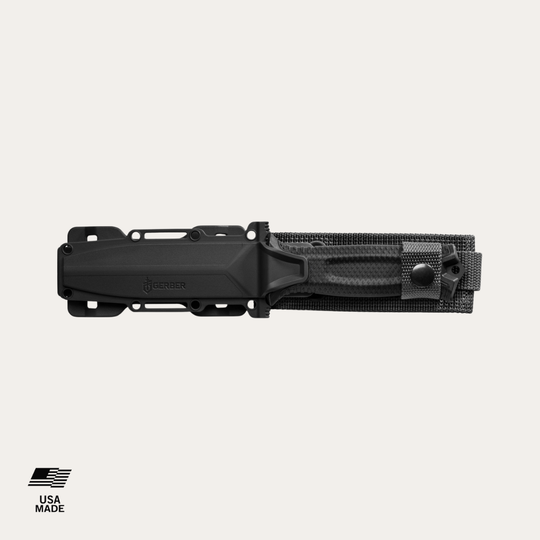 Survivalmesser Strongarm Glattschliff - Black