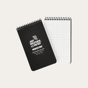 Wasserfester Notizblock 76x130mm, 50 Blatt - Schwarz