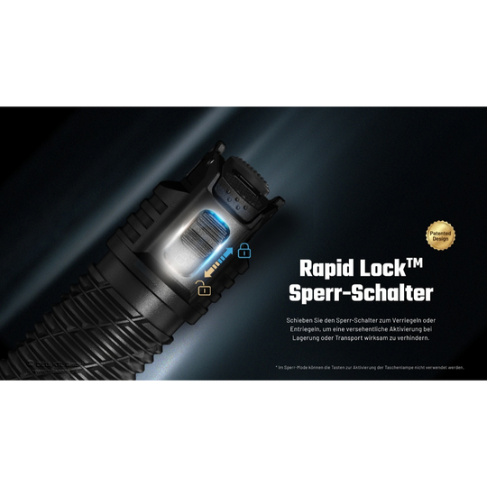 Taktische Taschenlampe P27iX - 5000 Lumen - inkl. Akku
