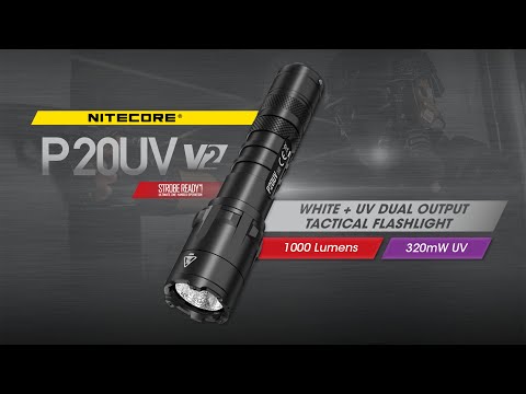 taktische LED-Taschenlampe P20UV V2 - 1000 Lumen